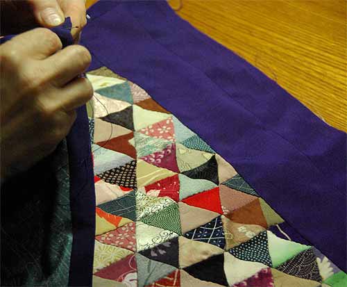 091215_0061 Mini quilt en soie de kimonos japonais