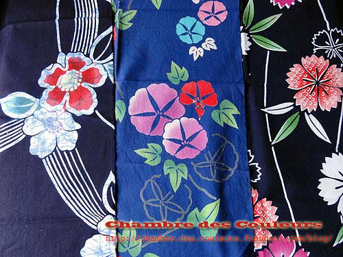 DSCOO122  Yukata - Quilt recyclant des tissus destinés aux kimonos d’été