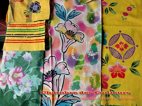 DSCOO124  Yukata - Quilt recyclant des tissus destinés aux kimonos d’été