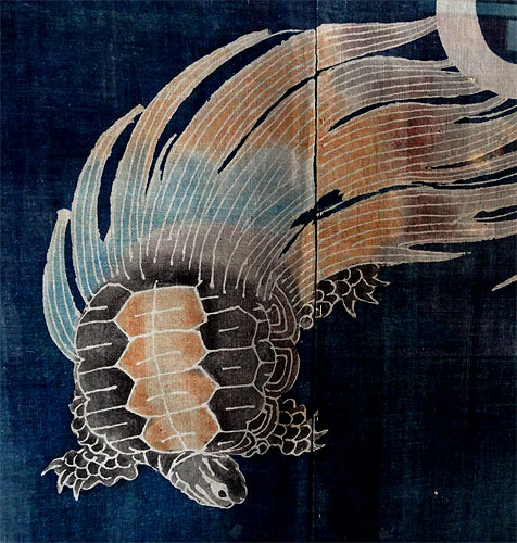 130814_008 Musée Guimet - Exposition "Tsutsugaki" - Textiles indigo du Japon - I -