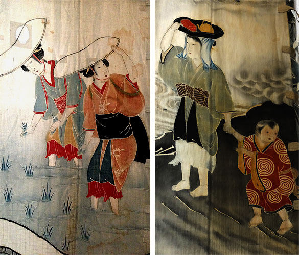 130828_058  Musée Guimet - Exposition "Tsutsugaki" - Textiles indigo du Japon - II -