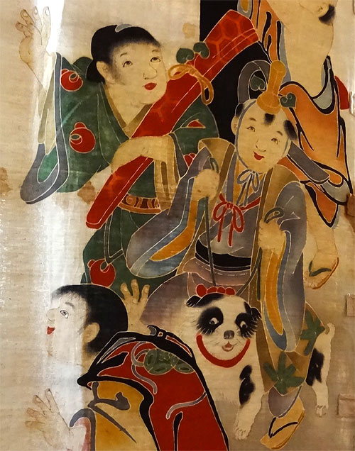 130828_062 Musée Guimet - Exposition "Tsutsugaki" - Textiles indigo du Japon - II -