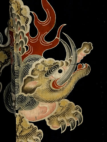 130828_158 Musée Guimet - Exposition "Tsutsugaki" - Textiles indigo du Japon - I -