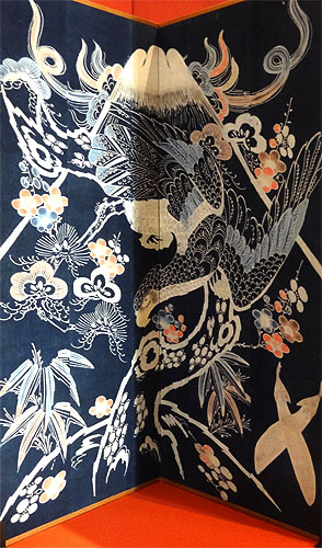 130906_401 Musée Guimet - Exposition "Tsutsugaki" - Textiles indigo du Japon - I -