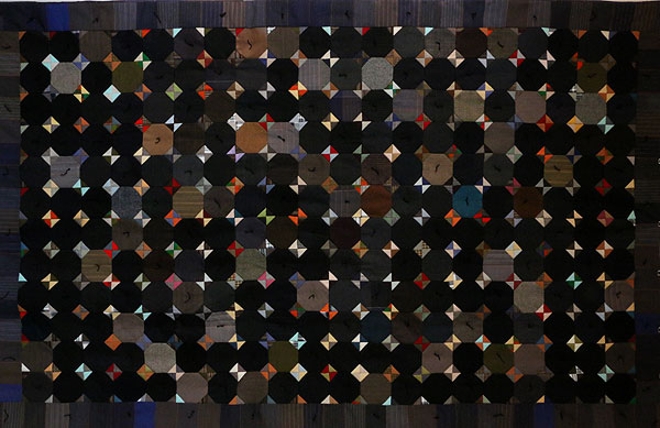 141209_004 Voyage d'hiver - Quilt en lainage - Recyclage d'échantillons de tailleur
