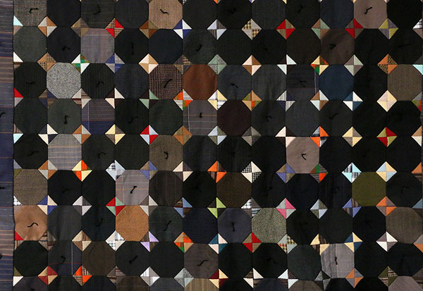 141209_007 Voyage d'hiver - Quilt en lainage - Recyclage d'échantillons de tailleur