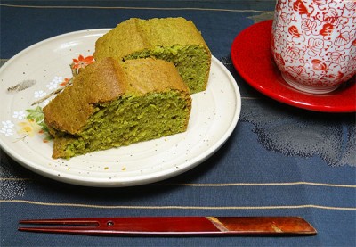 Cake au matcha